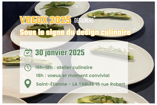 2025 voeux designers plus design culinaire La Tablée